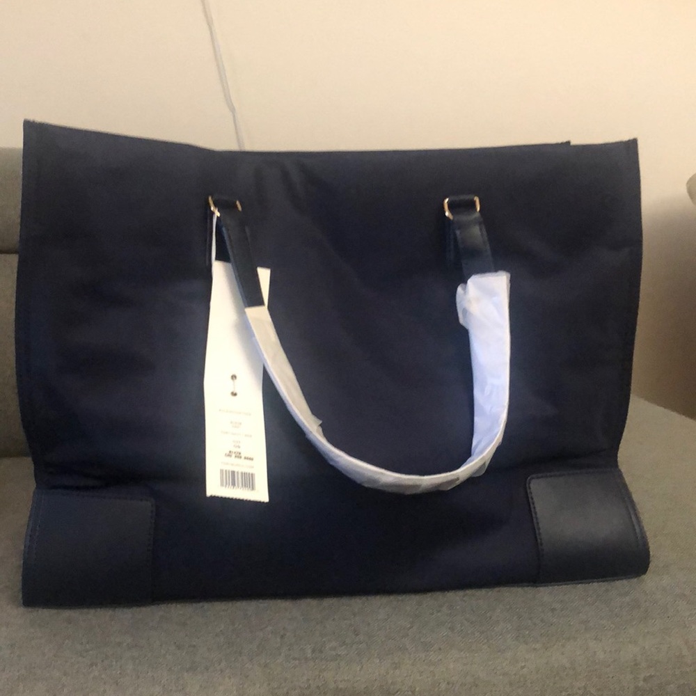 tory burch ella tote( navy blue)